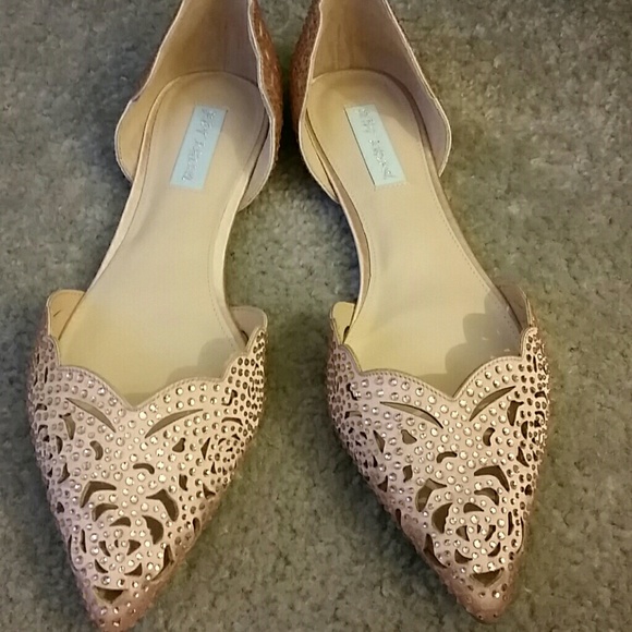 Blue by Betsey Johnson embellished flats - Picture 1 of 7